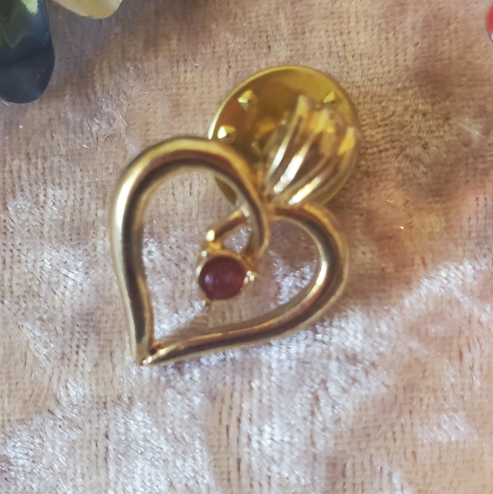 SALE ENAMEL BROOCH PIN FLOWER vintage RETRO - Picture 9 of 11